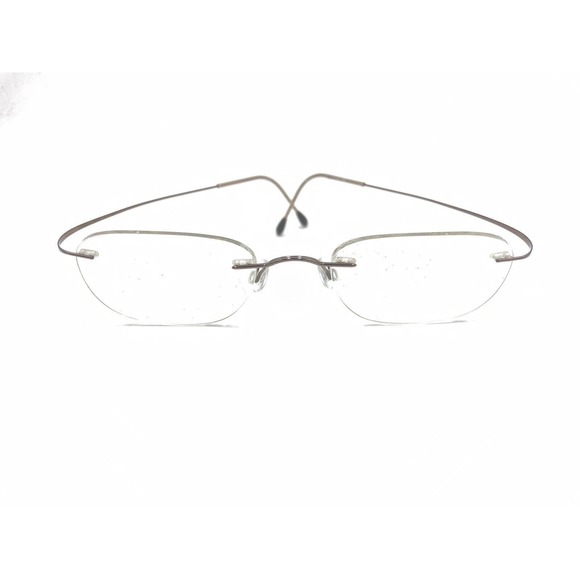 Silhouette 7395 40 6055 Titanium Brown Rimless Eyeglasses Frames 19 145 Austria - Picture 13 of 13